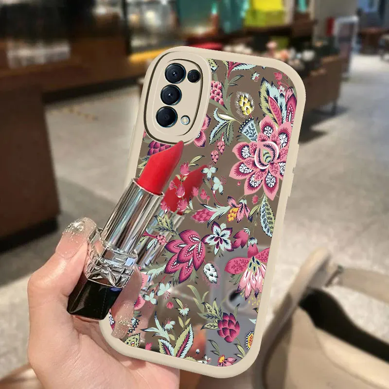 Зеркальный чехол для OPPO F23 F17 Find X3 Lite F19 F11 Reno 2F 2Z 4 4F 5F 2 F9 F21 Pro Мягкий силиконовый с