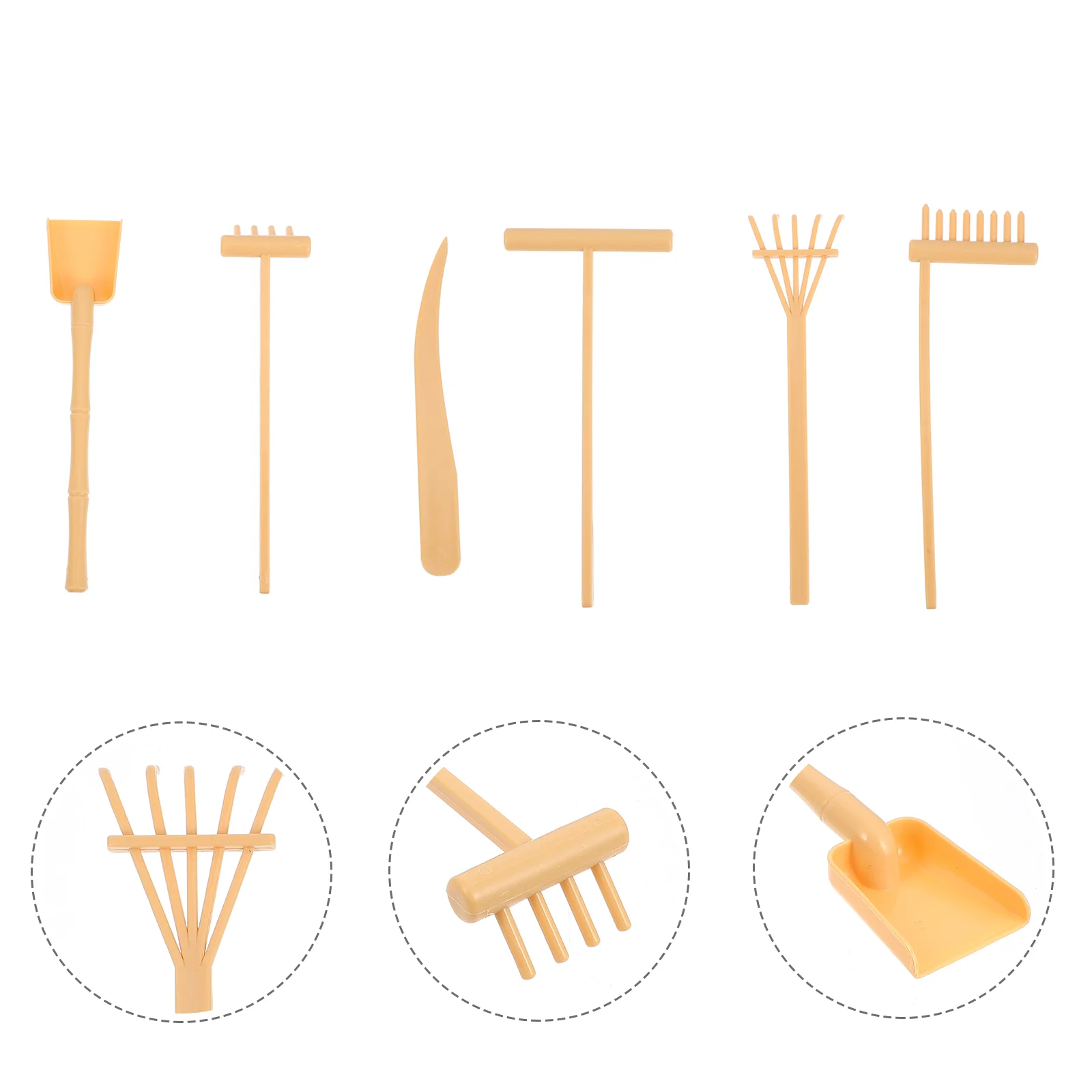 

Rake Garden Zen Sand Mini Tools Table Push Set Toy Sandbox Tool Rakes Smoothing Accessory Kit Crafts Bamboorakeadornments Toys