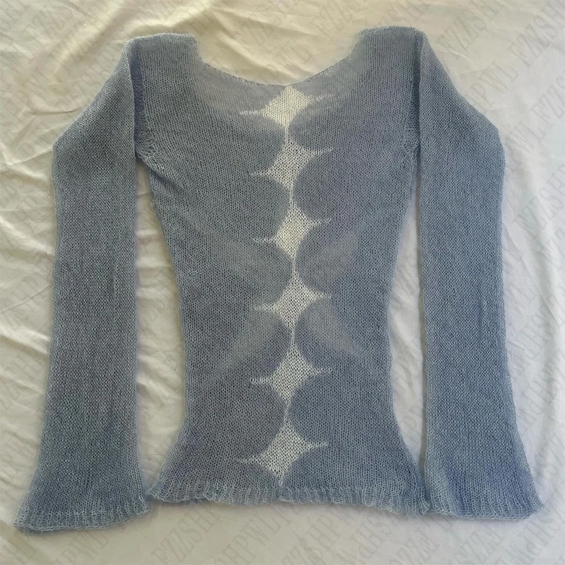 Винтажный эстетический женский пуловер Harajuku осенне-зимний универсальный модный