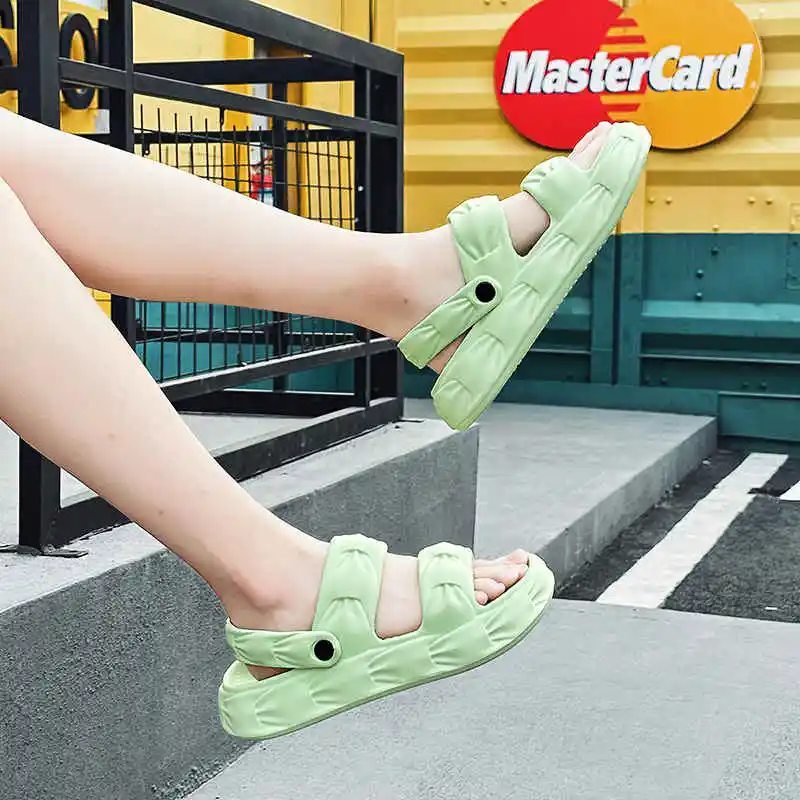 

Сандалии на плоской подошве, с высоким верхом, летние Брендовые женские шлепанцы, Свадебная обувь для женщин, белые сандалии для тенниса