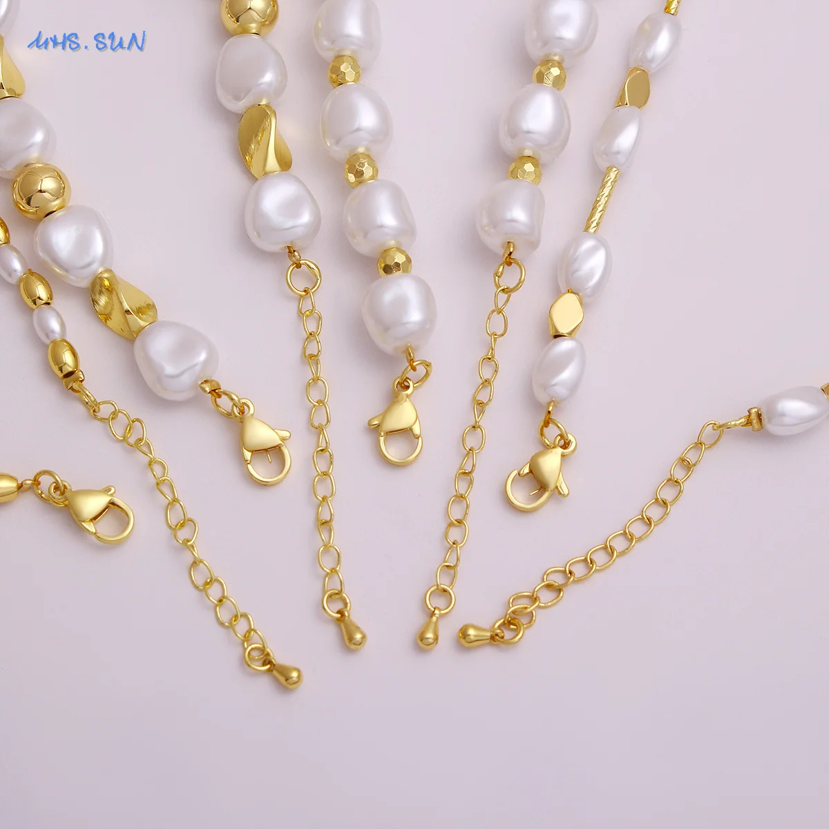 MHS.SUN элегантные ожерелья с искусственным жемчугом комплект браслетов в форме