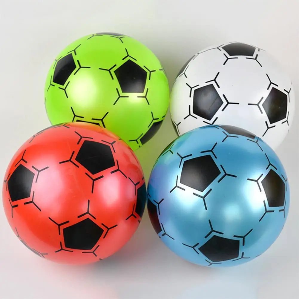 

9 Inch Children Inflatable PVC Soccer Ball Toy Football Shape Bouncing Ball Gift For Kids Outdoor Fun Sports Game Random Color