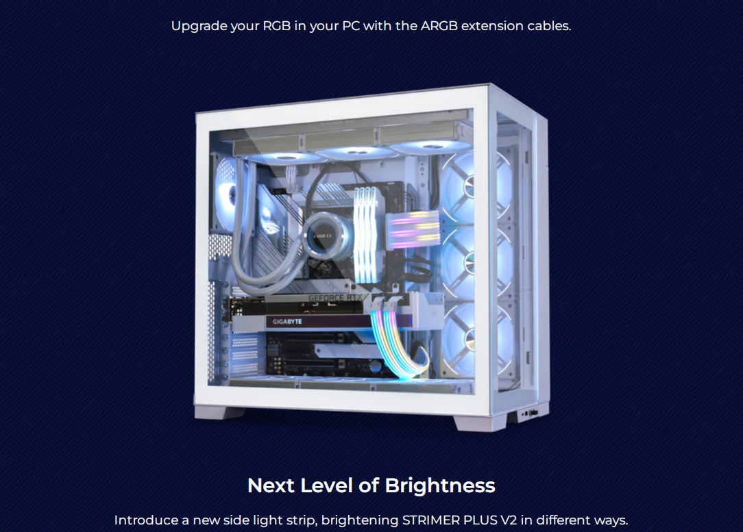 Высоконастраиваемые адресные удлинительные кабели Lian-Li Strimer Plus V2 RGB доступны для