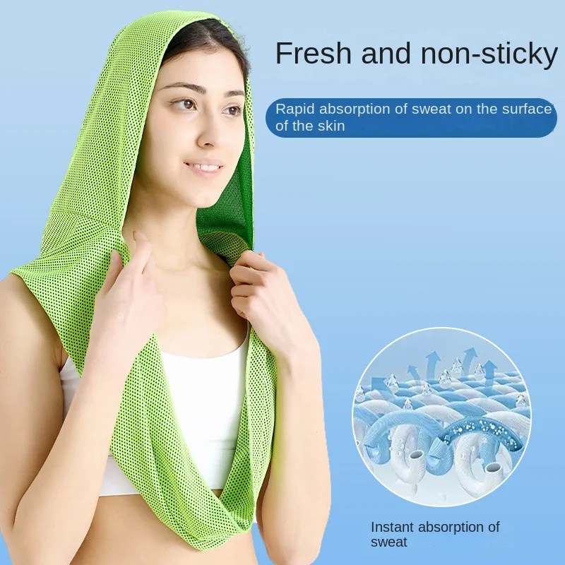 Полотенце для холодных видов спорта солнцезащитный крем фитнеса на открытом