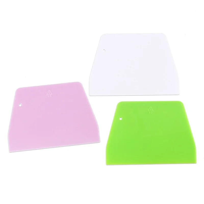 

Baking Pastry Tools Plastic Spatula Dough Scraper Plain Smooth Spatulas Cutters Cake Tool Confectionery Spatula
