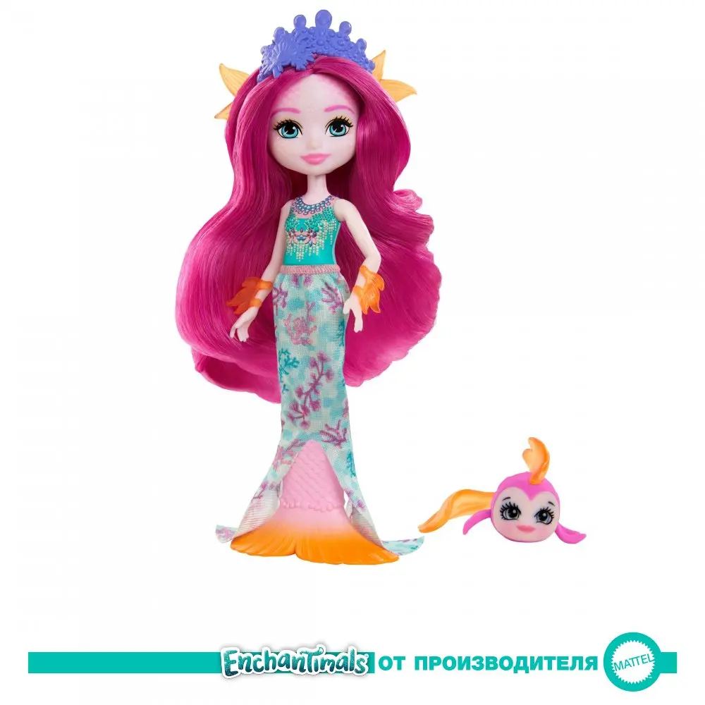  Кукла Enchantimals дополнительная с питомцем Маура Русалка и Глайд GYJ02 
