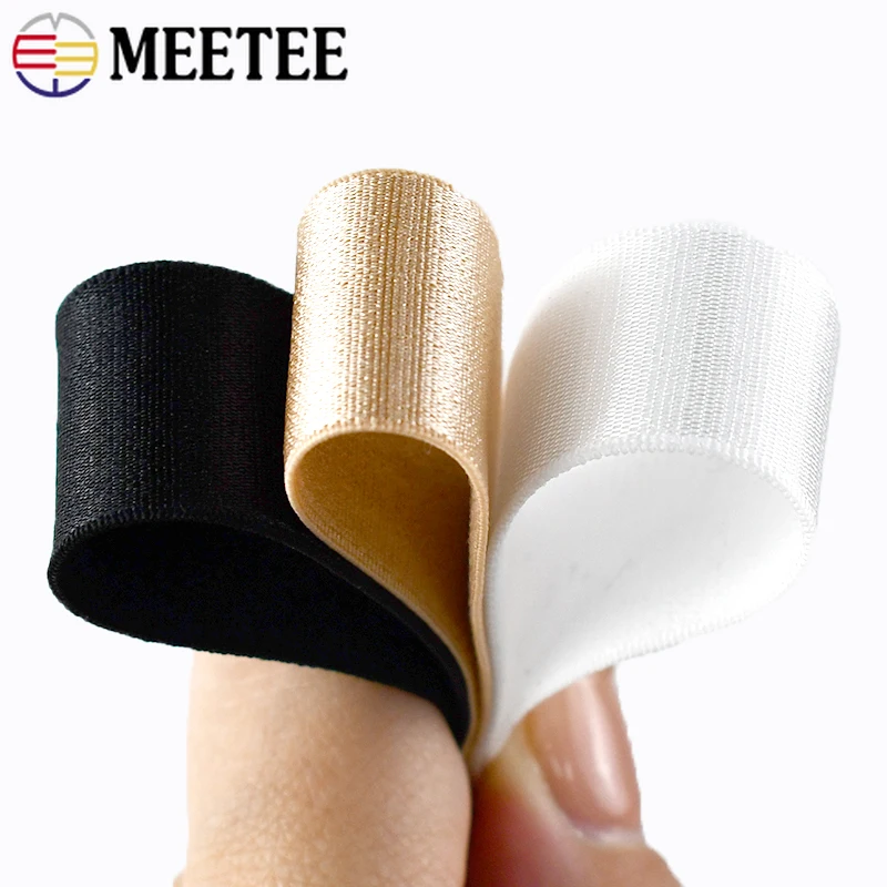 Фото 10 м Meetee 6-30 мм, мягкая нейлоновая эластичная лента, бюстгальтер, плечевой ремень, бикини, резинки, декор для одежды, эластичная лента, аксессуары для шитья своими руками №4