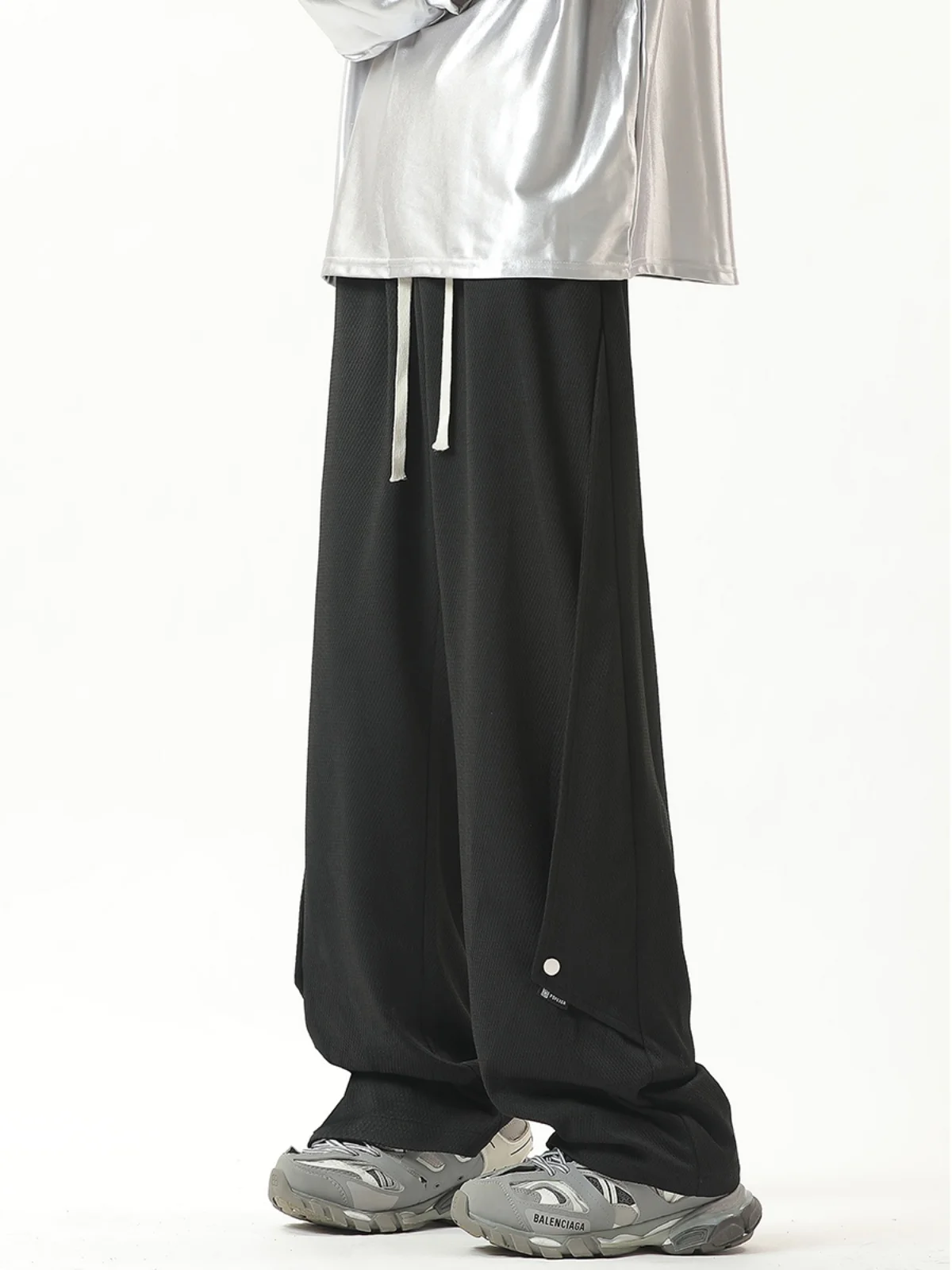 Yorkzoom осенние новые повседневные брюки нестандартного дизайна на пуговицах