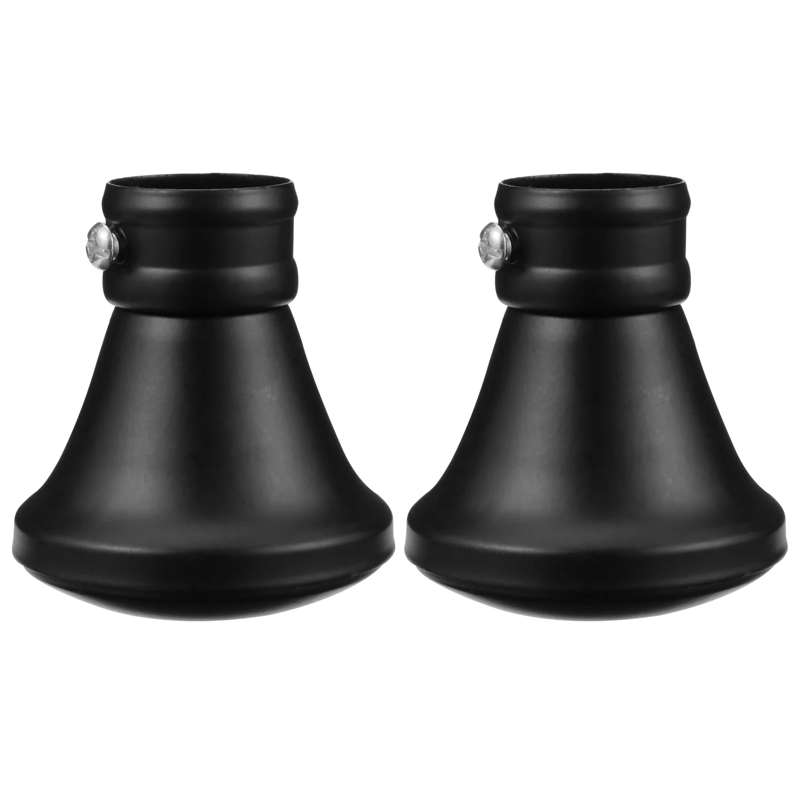 

Curtain Rod End Pole Finials Window Drapery Head Cap Rods Ends Decorative Plug Gold Iron Drapecaps Black Rail Bar Metal