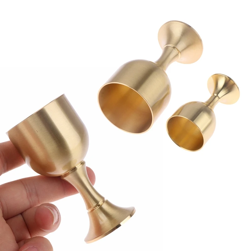 1 шт. небольшой металлический Кубок латунная чашка для коктейлей цвет золото