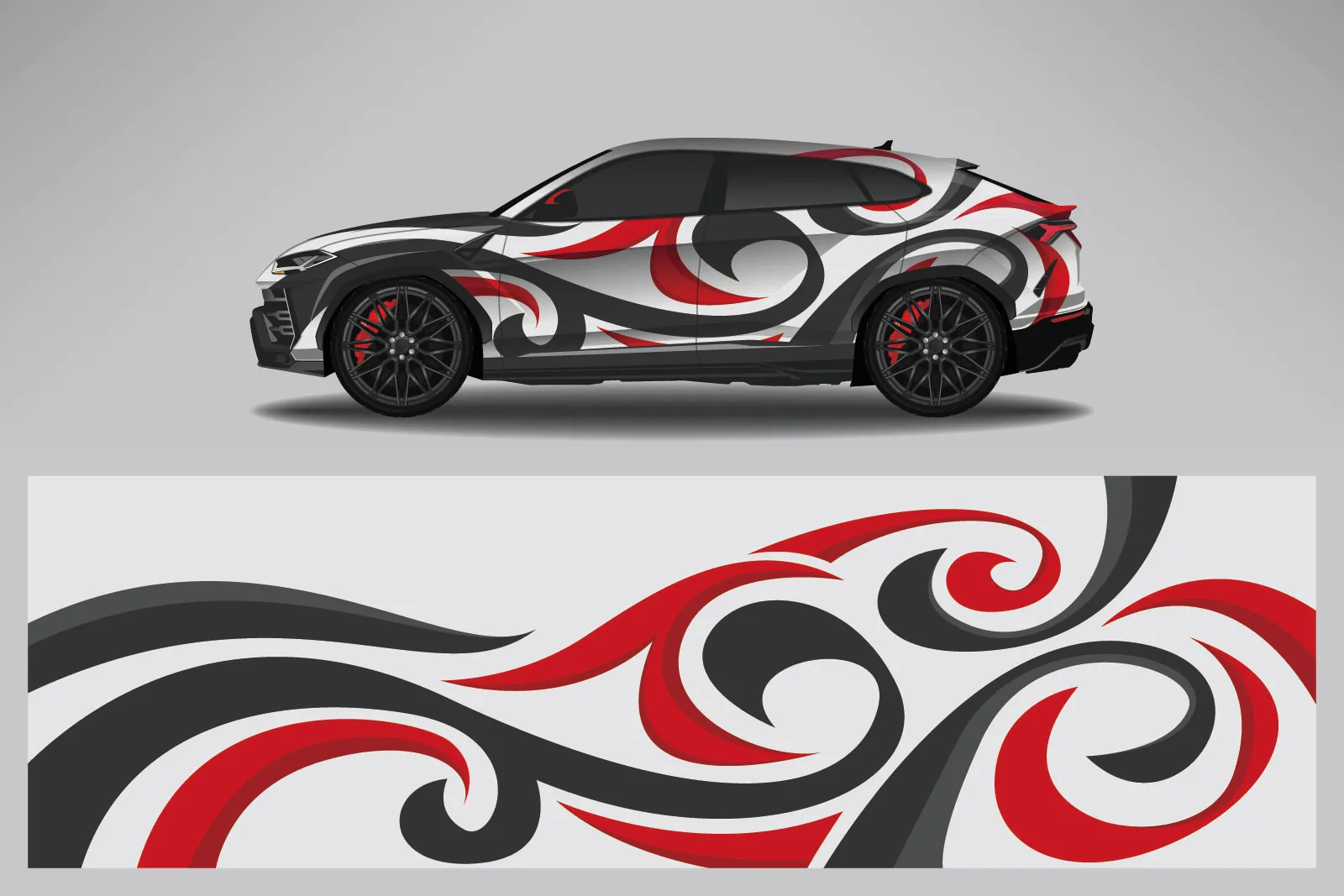 

Car Sticker for Universal Large Car Sticker for Univers, Car Stickers on The Left and Right Side Racing Sport Door Styling Vinyl