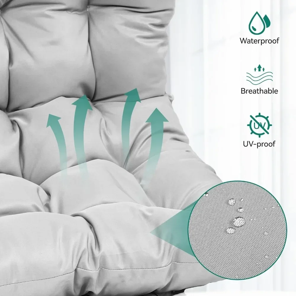 Подвесное кресло для яиц с подставкой плетеный гамак дома и улицы подушками 330