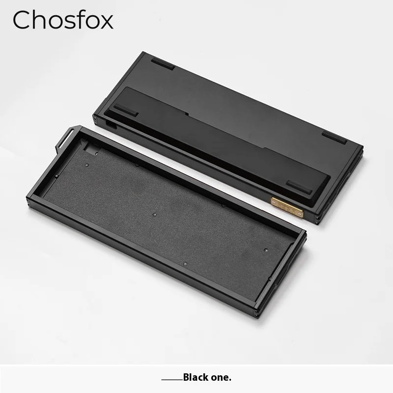 Фото Chosfox DG60 GH60 Алюминиевый корпус клавиатуры с ЧПУ Индивидуальная раскладка GH60 Поддержка Wooting 60He HM66 MAD60 ACE60 с латунной табличкой №4
