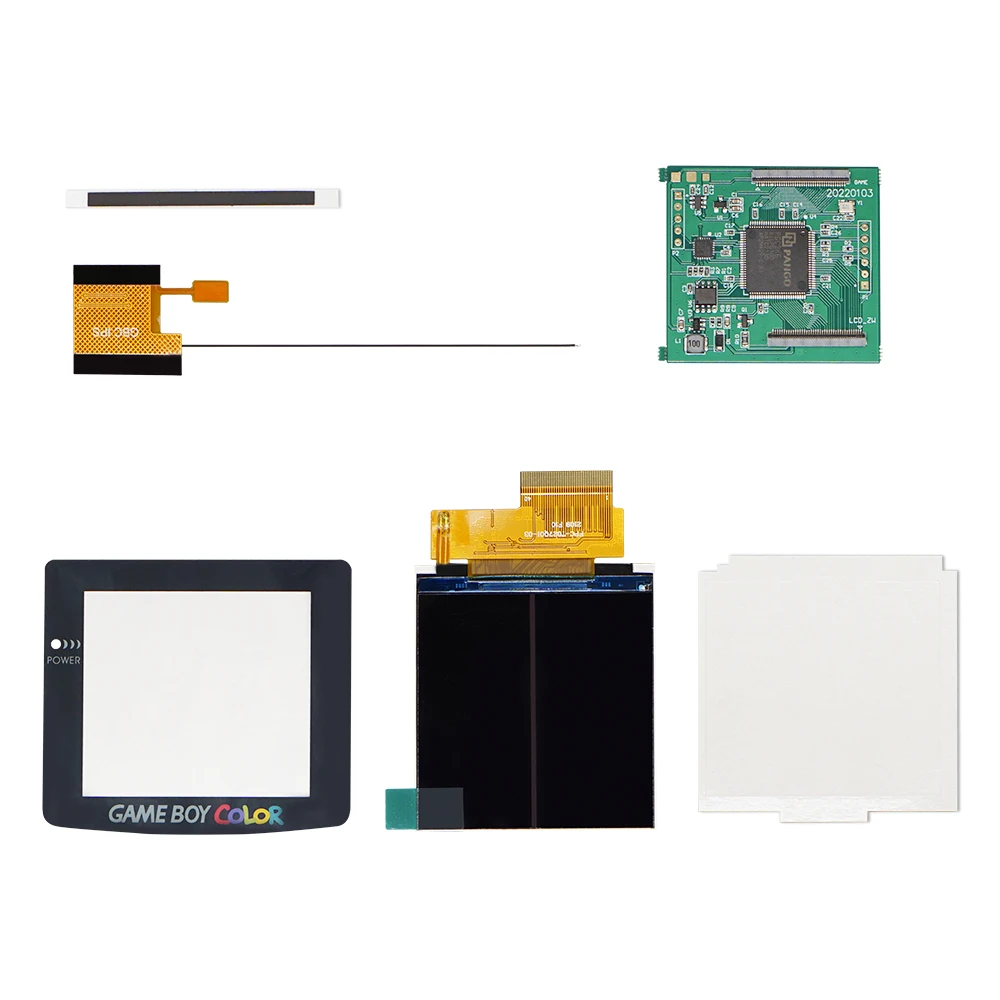 

ЖК-экран с высокой яркостью 2,6 дюйма, V4.0 IPS, оригинальный размер, подходит для цветной консоли GameBoy, GBC, не требует сварки