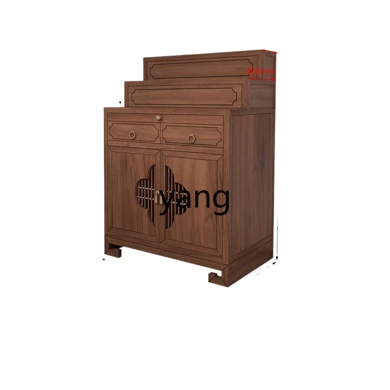 Домашний китайский Бодхисаттва Гуань Гонг Xianjia из цельного дерева с шкафом