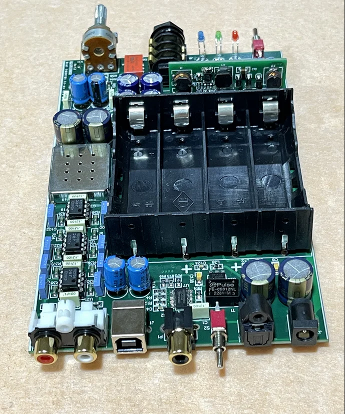 

18650 Power Supply HIFI DecoDer Dual PCM1794 DecoDing Amp Integrated HIRES