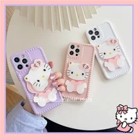 one piece dropshipping for hello kitty mirror iphone1211promax phone case 8plus iphone xsxr