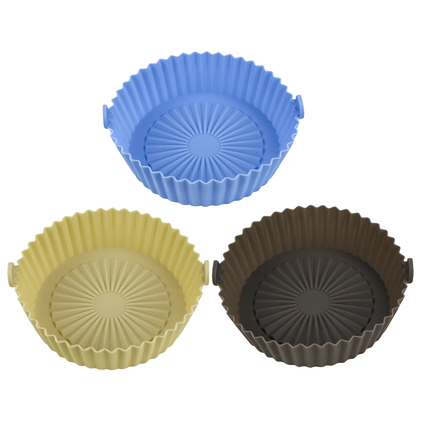 

Air Fryer Silicone Pot Reusable Silicone Basket For Air Fryer And Oven Replacement Of Parchment Paper Liners Non-Stick Silicone