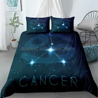 3d constellation duvet cover set king queen double full twin single size bed linen set