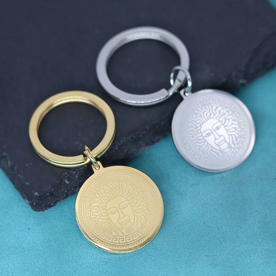 Брелок для ключей Nedar с мифологией подвеска Медуза горгон старинный языческий