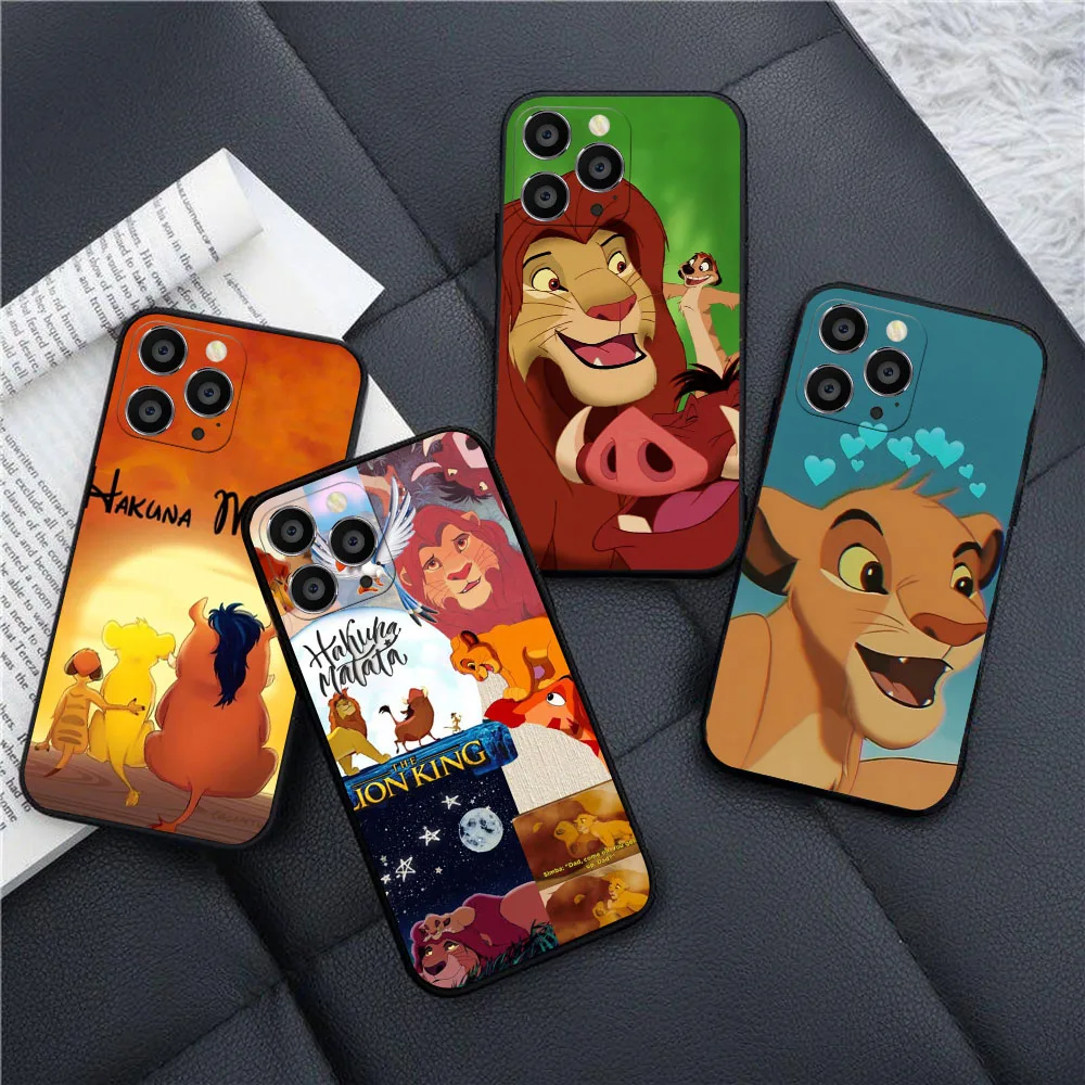 Черный чехол AU-38 Lion King для VIVO V20 V20i V21 V21E V23 V23E V25 V15 Y01 Y02 Y02S SE Pro
