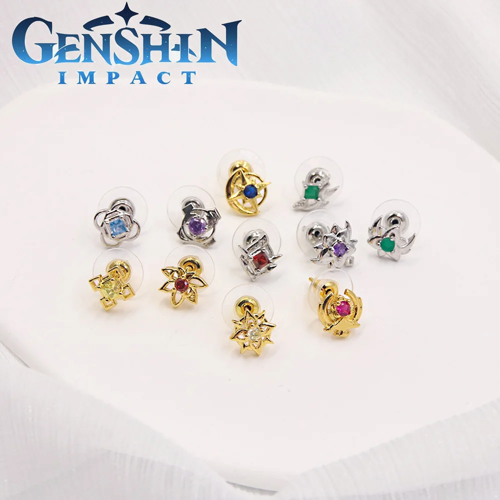 

Anime Genshin Impact Venti Earrings Zhongli Tartaglia Xiao Albedo Kaedehara Kazuha Hutao Cospaly Earring Women Men Jewelry Gift