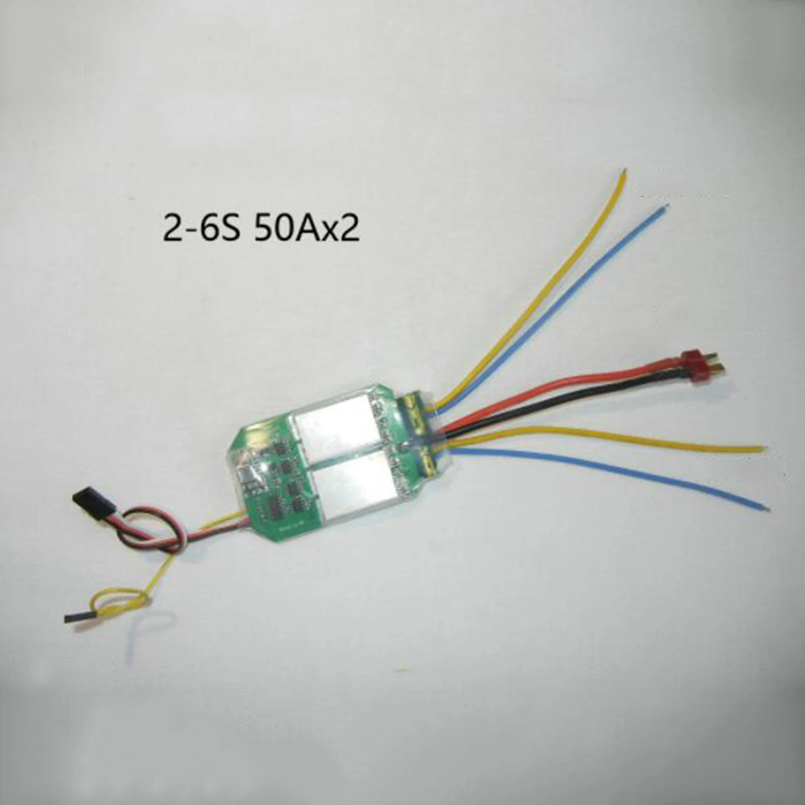 

2-6S Dual Bidirectional Brushed ESC 50A x 2 for Metal Tank Speedboat Repair Kits