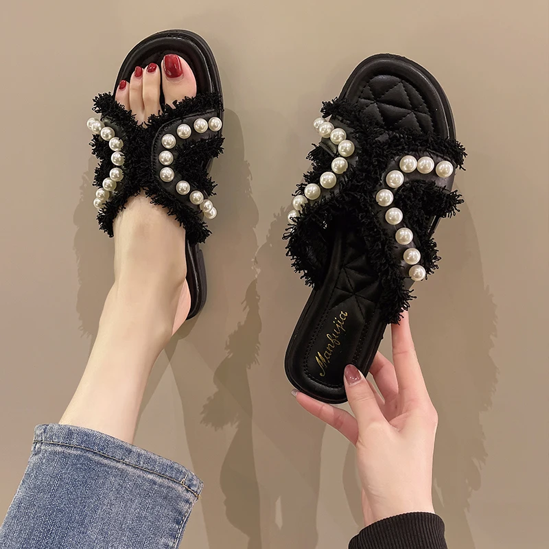 22 400 летние новые классические тапочки на плоской подошве Sle NTJ верхняя одежда 0