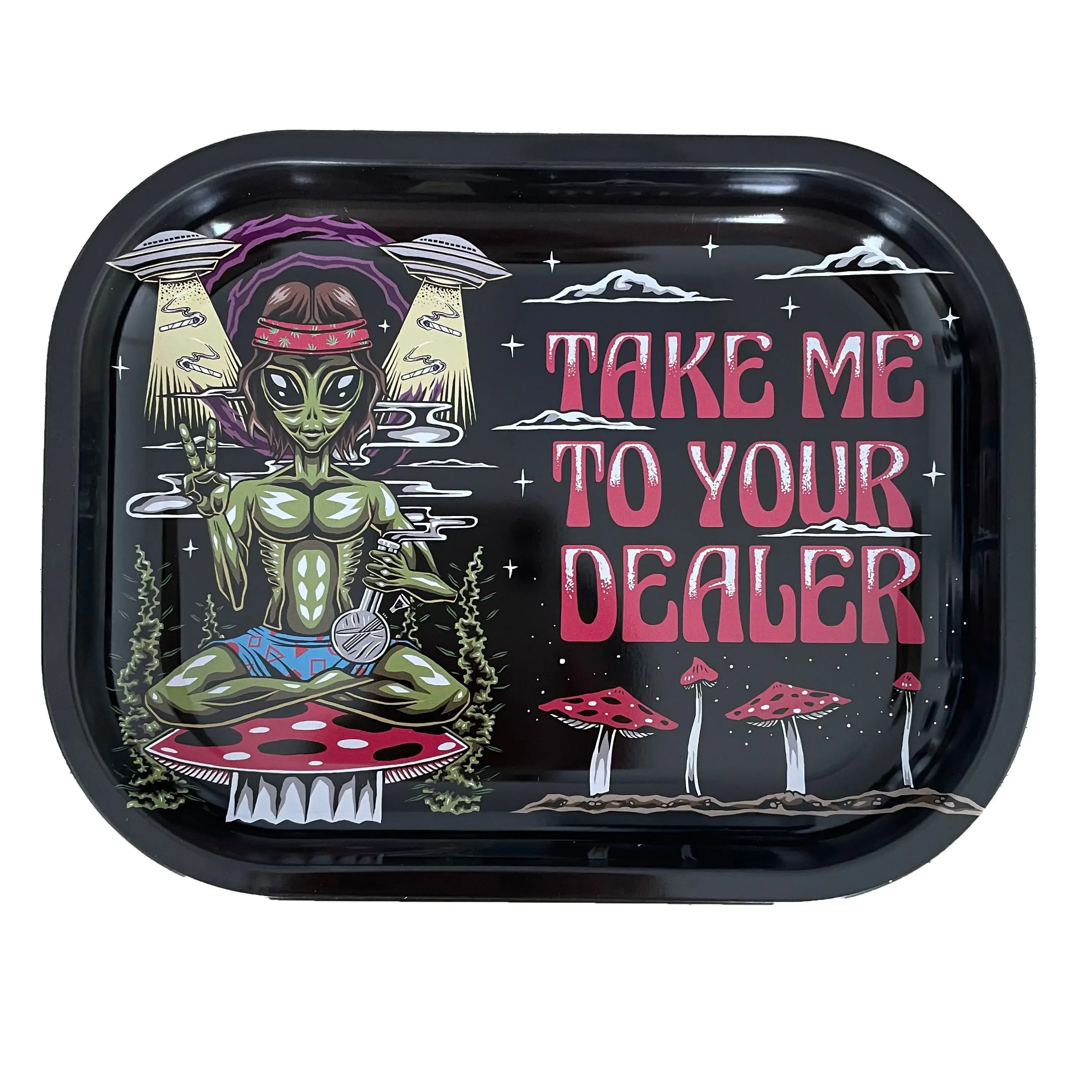 Металлический поднос для курения 7X5 5 дюйма