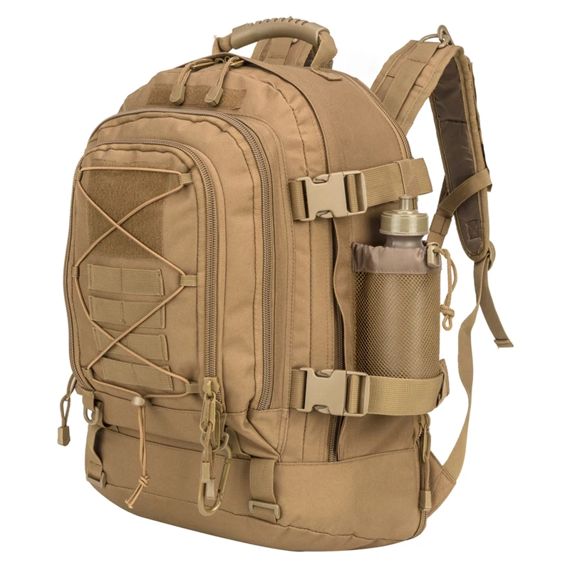 50L Travel Backpack Extra Large Tactical Backpacks for Men Women Water Resistant College School Bookbag Business Work Bag Black