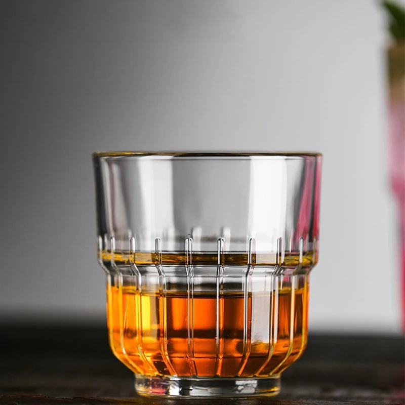 Винтажная кофейная чашка в Вертикальную Полоску набор из 2 предметов 175 мл