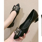 Женские туфли на высоком каблуке FamtiYard, закрытые офисные туфли-лодочки с острым носком, обувь для женщин 2022