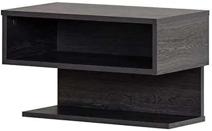 

Floating Nightstand-Weathered Oak, 22.25 in x 11.75 in x 13.25 in