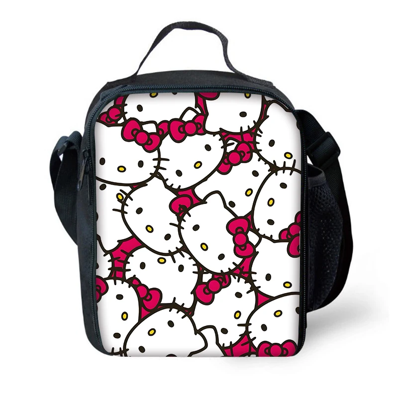 Изолированная сумка большой емкости с милым рисунком Hello Kitty для мальчиков и