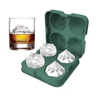 2 roses 2 rhinestones silicone ice mould tray with lid stackable ice tray with cover cocktail ice cube mold ice puck make tools