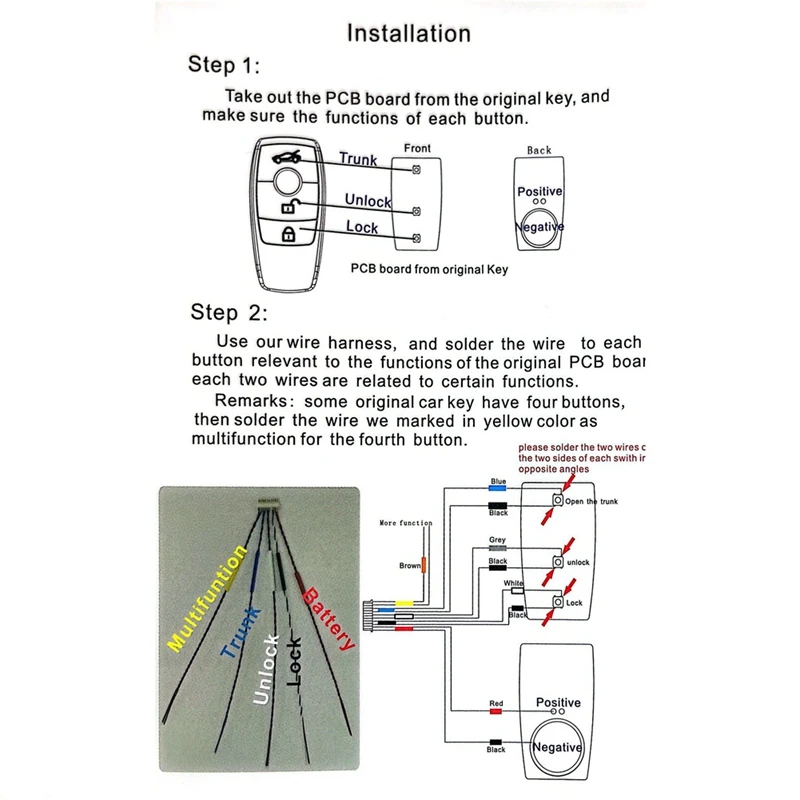 Универсальный дистанционный вход OBD БЕСКЛЮЧЕВОЙ умный ЖК-ключ для BMW //