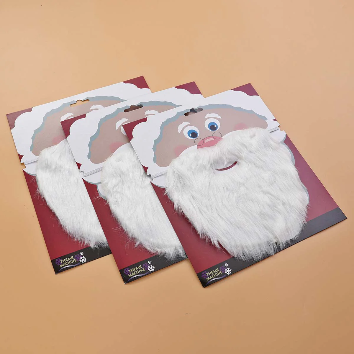 

3PCS Santa Claus Beard Artificial Party Costume Performance Christmas Mustache