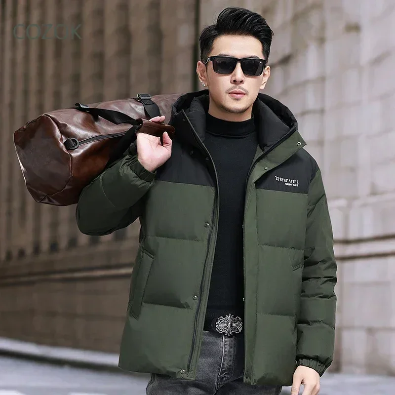 Короткий пуховик COZOK куртки с капюшоном и подкладкой из утиного пуха