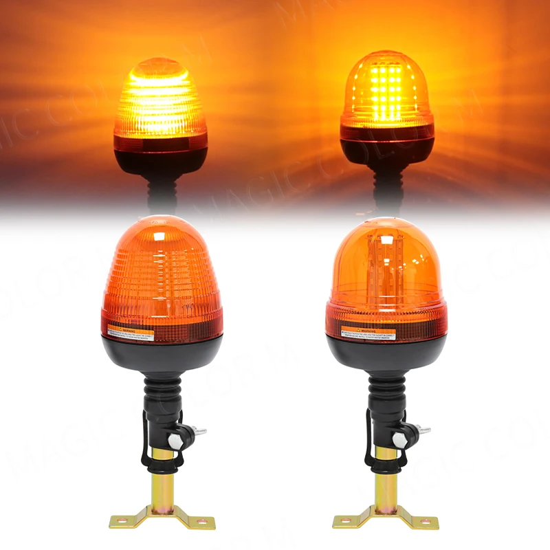 60 LED Car Strobe Light Emergency Police Flashing Warning Vehicle Trialer Truck Safety Beacon Lamp Ceiling Security Alarm