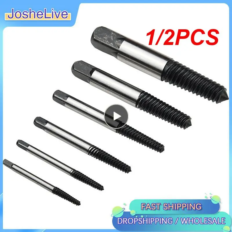 

1/2PCS Damaged Screw Extractor Kit Disassemble Screws Bolt Stud Slip Teeth Demolish Stripped Broken Remover Tools