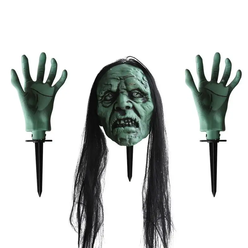 

Напольная Лампа в виде черепа, светильник для земли со скелетом, декоративное уличное украшение на Хэллоуин