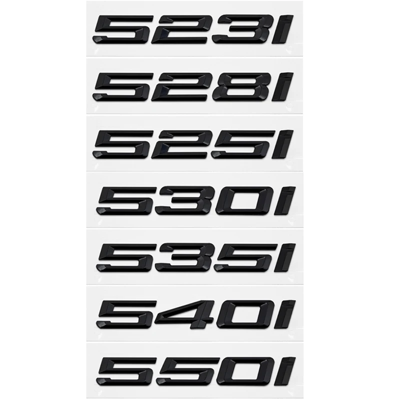 

3D ABS Car Trunk Letters Logo Decals Badge Emblem Sticker For BMW 5 Series 520i 525i 528i 530i 535i 540i E39 E60 E61 F07 F10 F11