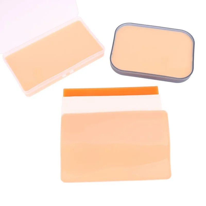 

1pcs Skin Disinfection Care Medical Skin Suture Model Medical Surgical Incision Silicone Suture Training Pad Suture Training Pad