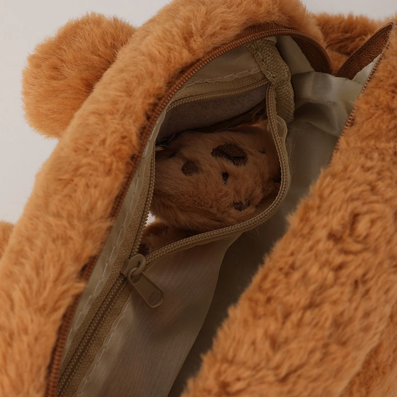 Плюшевый пенал для канцелярских принадлежностей цвет в ассортименте