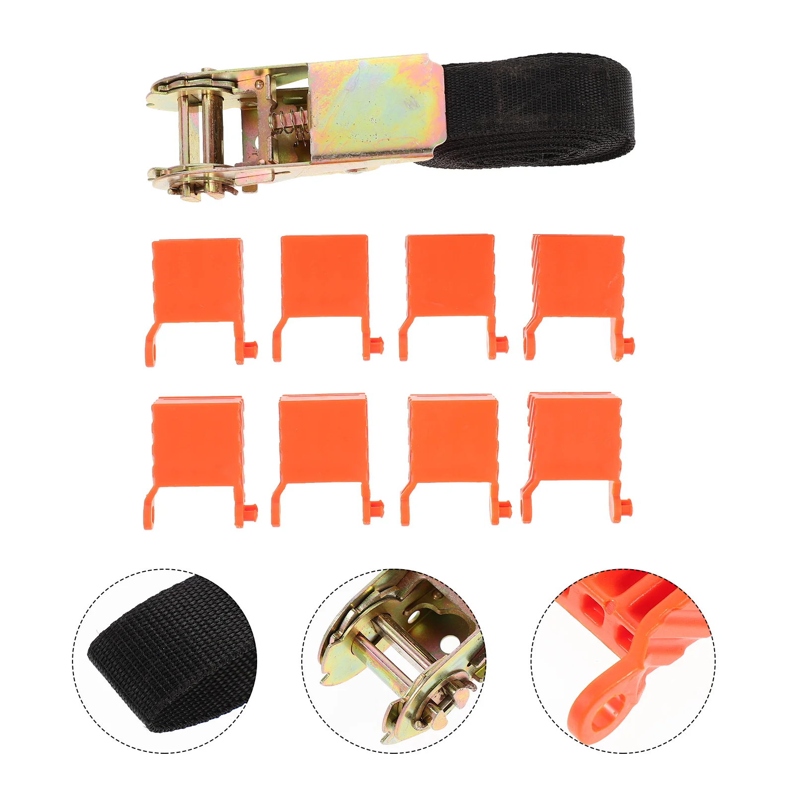 

1 Set Corner Clamps for Photo Frame Door Frame Corner Clip with Nylon Strap