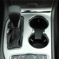 cover front gear shift cup holder 1pc car accessories cup trim ring for grand cherokee 2011 2021 high quality abs