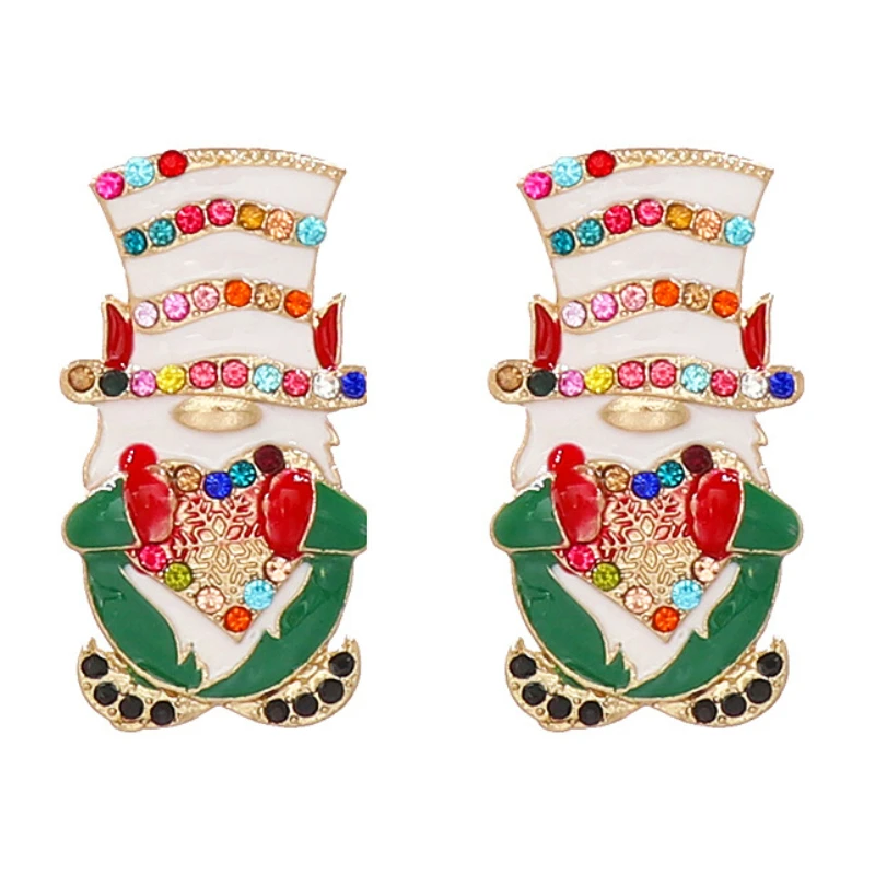 

New Creative Design Santa Claus Earrings for Woman 2023 New Year Gifts