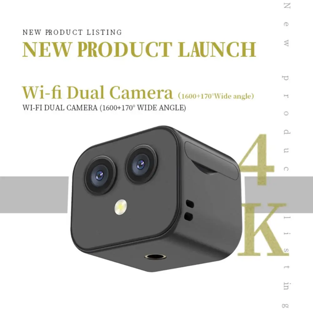 

Mini 4K HD Camera Wireless WiFi Camera Sport Video Outdoor Monitor Two Way Intercom Night Vision Home Surveillance Camera
