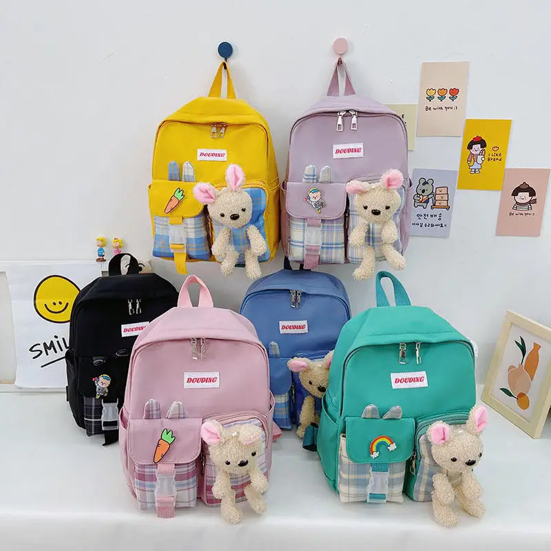 Cartoon Bear Children Backpacks Children School Backpack Nylon Kindergarten Bag Animal Kids School Bags for Girls Boy SchoolBag