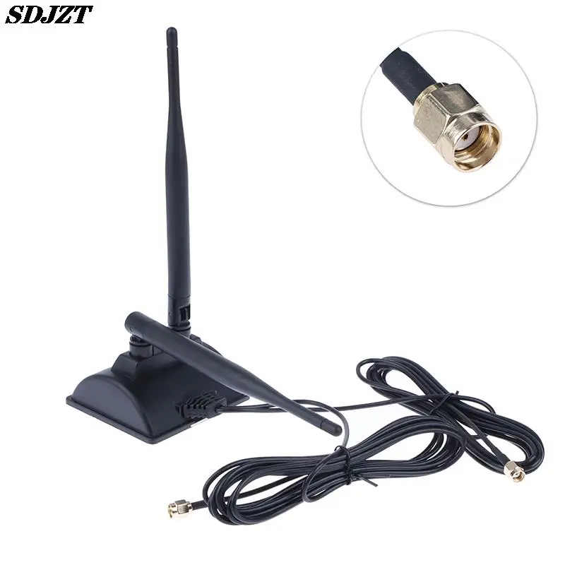 Dual Band WiFi Router Dual RP-SMA Male Signal Booster Antenna Network Amplifier 2.4GHz 5GHz 5.8GHz Wireless Extender